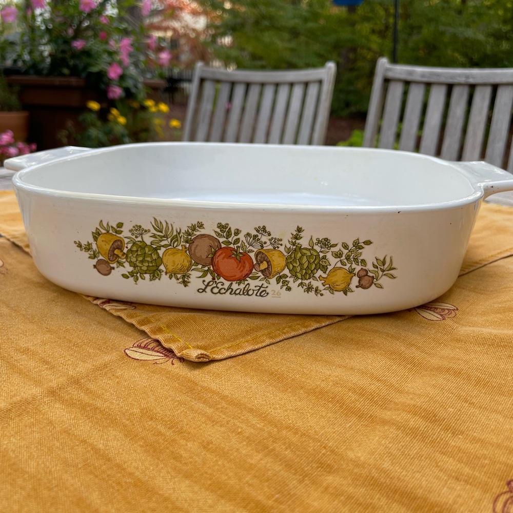 Corningware L' Enchalote 10”x10” A-10-B Cookware Dish no lid